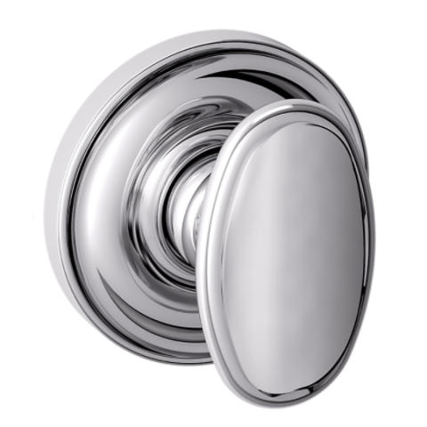 Baldwin Estate Pre-Configured 5057 Door Knob Set with 5048 Rose Polished Chrome (260)