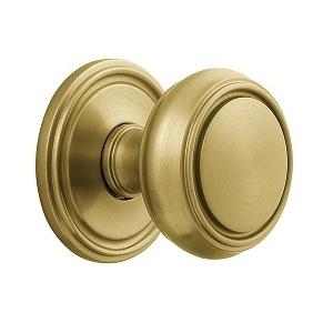 Baldwin Estate 5068 door Knob Set Satin Brass and Brown (060)