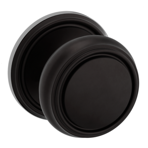 Baldwin Estate Pre-Configured 5068 Door Knob Set with 5070 Rose Oil Rubbed Bronze (102)