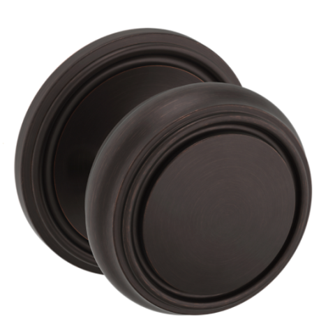 Baldwin Estate Pre-Configured 5068 Door Knob Set with 5070 Rose Venetian Bronze (112)