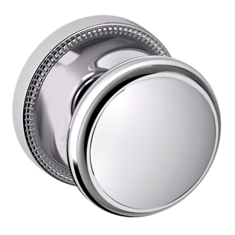 Baldwin Estate Pre-Configured 5069 Door Knob Set with 5076 Rose Polished Chrome (260)