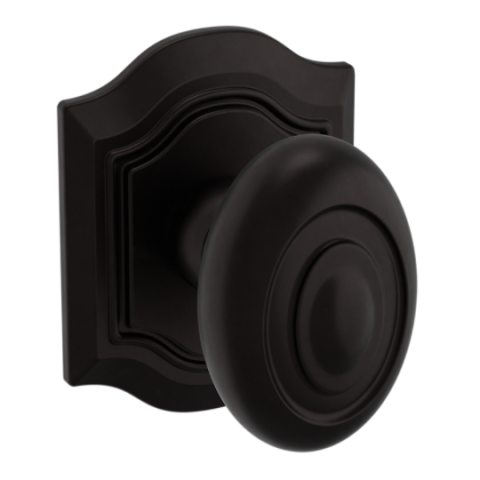 Baldwin Estate Pre-Configured 5077 Door Knob Set with R027 Rose Oil Rubbed Bronze (102)