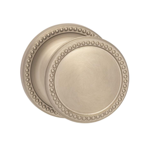 Omnia 508BD67.15 Beaded Door Knob Set from the Arc Collection