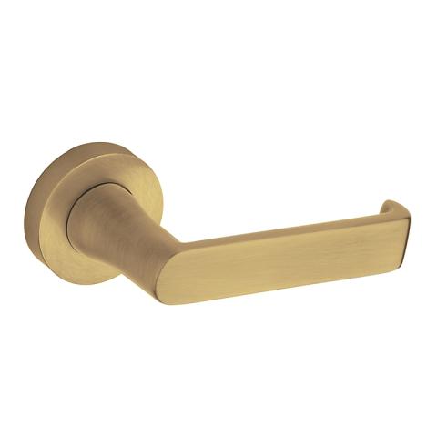 Baldwin Estate 5105 Lever shown in Satin Brass & Brown (060)