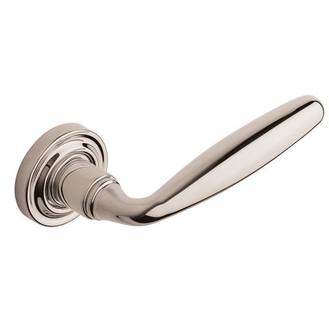 Baldwin Estate 5106 Lever Set shown in Lifetime Polished Nickel (055)