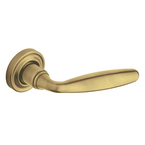 Baldwin Estate 5106 Lever Set shown in Satin Brass & Brown (060)