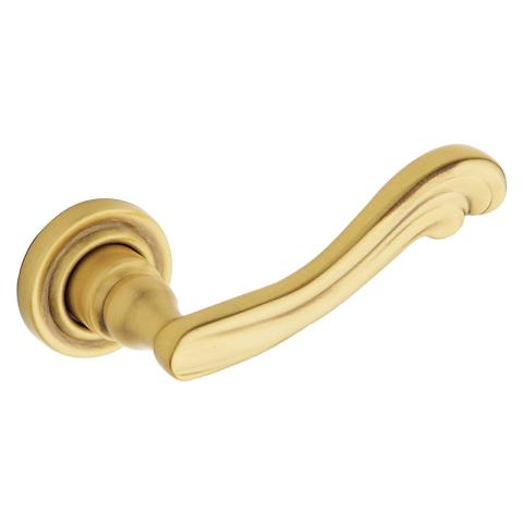 Baldwin Estate 5108 Lever Set shown in Satin Brass & Brown (060)