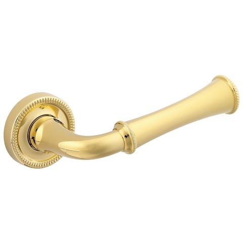 Baldwin Estate 5118 Lever Set shown in Lifetime Polished brass (003)