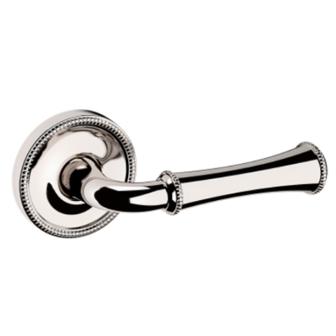 Baldwin Estate 5118 Lever Set shown in Lifetime Polished Nickel (055)