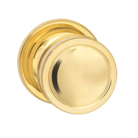 Omnia 513ED67.3 Edged Door Knob Set from the Arc Collection