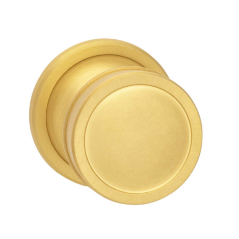 Omnia 513ED67.4 Edged Door Knob Set from the Arc Collection