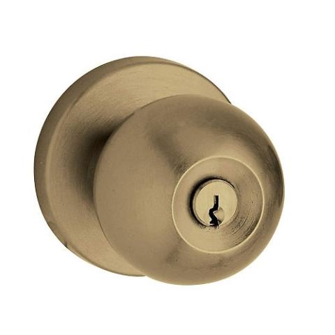 Baldwin 5215.ENTR Contemporary Keyed Entry 050 Satin Brass and Black