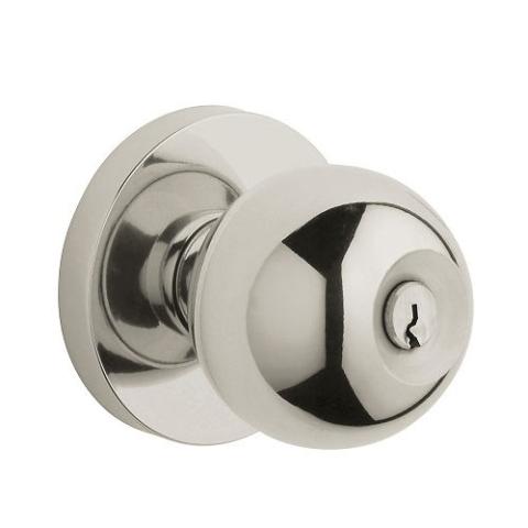 Baldwin 5215.ENTR Contemporary Keyed Entry 055 Lifetime Polished Nickel