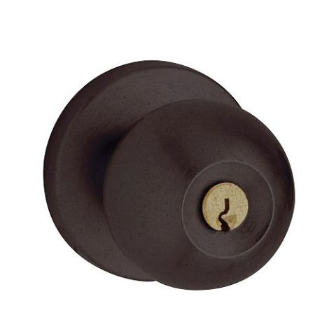 Baldwin 5215.ENTR Contemporary Keyed Entry 402 Distressed OIl Rubbed Bronze