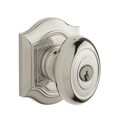 Baldwin 5237.ENTR Bethpage Keyed Entry 055 Lifetime Polished Nickel