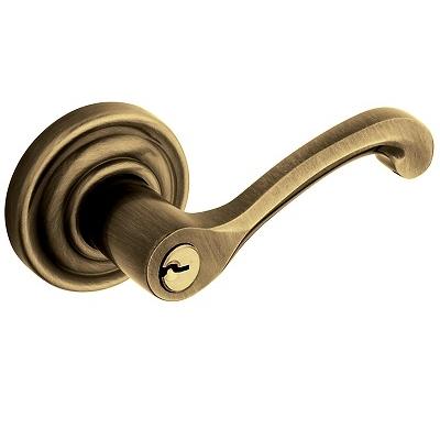 Baldwin 5245.ENT Classic Keyed Entry 050 Satin Brass and Black