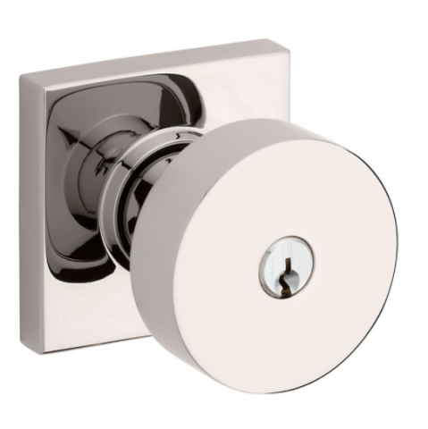 Baldwin Estate 5250 Contemporary Entry Knob Polished Nickel