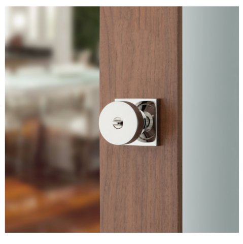 Baldwin Estate 5250 Contemporary Entry Knob Polished Nickel Interior