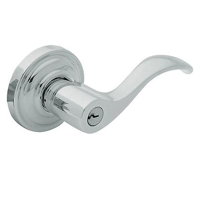 Baldwin 5255.ENT Wave Keyed Entry 260 Polished Chrome