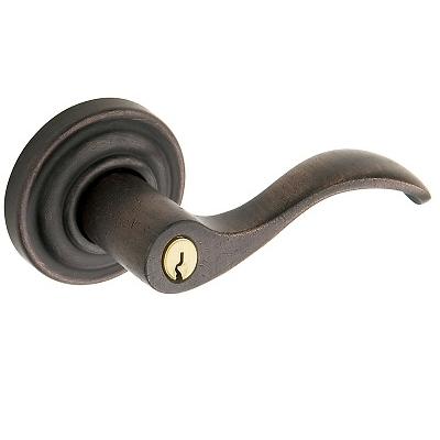 Baldwin 5255.ENT Wave Keyed Entry 402 Distressed Oil Rubbed Bronze