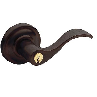 Baldwin 5255.ENT Wave Keyed Entry 412 Distressed Venetian Bronze