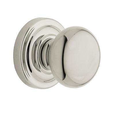 Baldwin Estate Pre-Configured 5015 Classic Door Knob Lifetime Polished Nickel