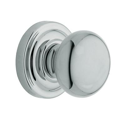 Baldwin Estate Pre-Configured 5015 Classic Door Knob Set 260 Polished Chrome