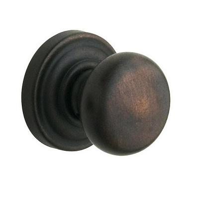 Baldwin Estate Pre-Configured 5015 Classic Door Knob Distressed Venetian Bronze