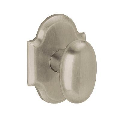 Baldwin Estate 5024 Oval Door Knob 5024.MR.R030.PS Passage 150 Satin Nickel