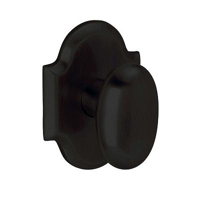 Baldwin Estate 5024 Oval Door Knob 5024.MR.R030.PS Passage 190 Satin Black