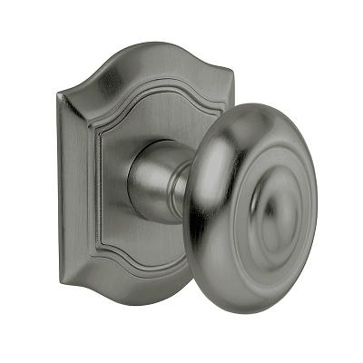 Baldwin Estate 5077 Bethpage door Knob Set Antique Nickel (151)