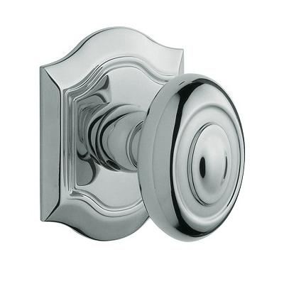 Baldwin Estate 5077 Bethpage door Knob Set Polished Chrome (260)