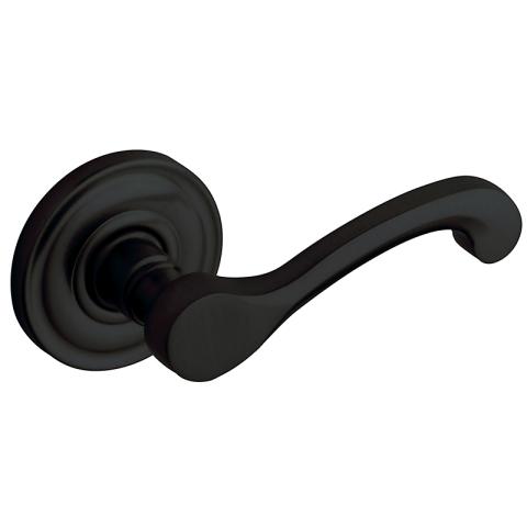 Baldwin Estate 5445V Classic Lever Set shown in Satin Black (190)