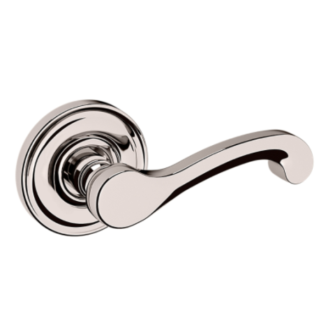 Baldwin Estate Pre-Configured 5445V Classic Lever Set Lifetime Polished Nickel (055)