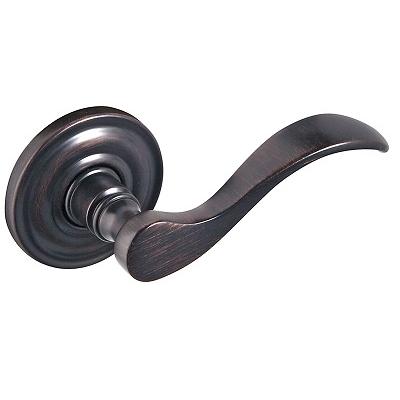 Baldwin Estate Pre-Configured 5455V Wave Lever Set 112 Venetian Bronze