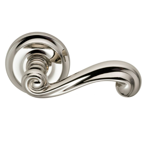 Omnia 55 Lever Latchset Polished Nickel (US14)