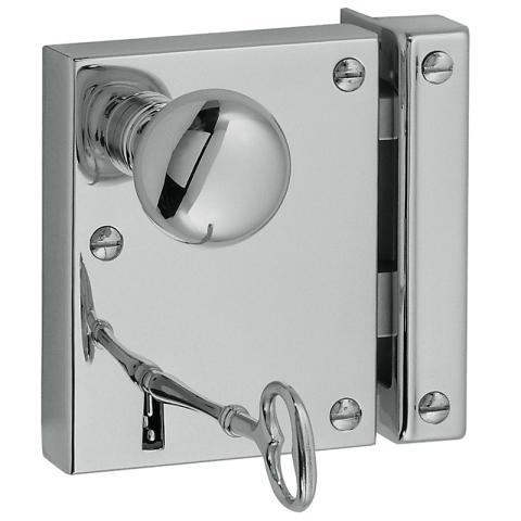 Baldwin 5604 Small Horizontal Rim Lock in Polished Chrome (260)