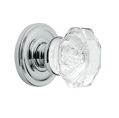 Baldwin Estate Pre-Configured 5080 Filmore Door Knob Set Polished Chrome