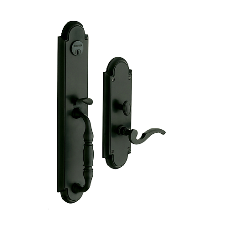 Baldwin Estate 6544 Hamilton Mortise Handleset in Satin Black (190)