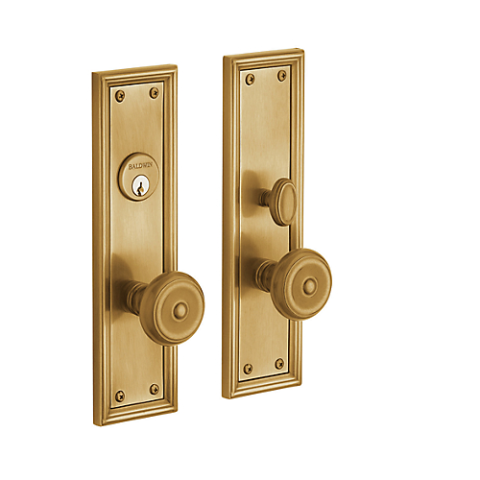 Baldwin Estate 6547 Nashville Mortise Entrance Set in Vintage Brass