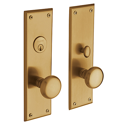 Baldwin Estate 6552 Baltimore Mortise Entrance Set Vintage Brass