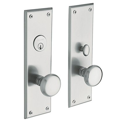 Baldwin Estate 6552 Baltimore Mortise Entrance Set Satin chrome