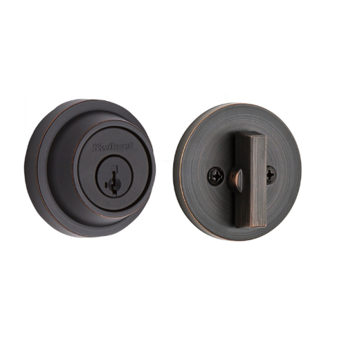 Kwikset 660CCR Smart Key Grade 3 Contemporary Single Cylinder Deadbolt Venetian Bronze