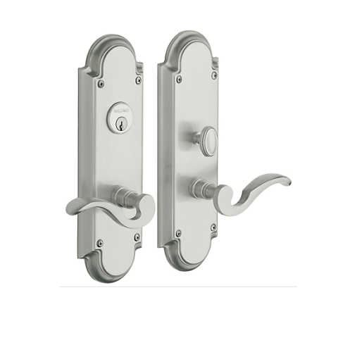 Baldwin Estate 6951 Stanford Mortise Entrance Set in Satin nickel