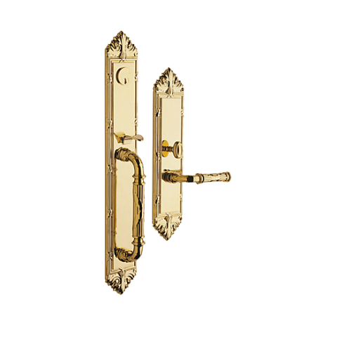 Baldwin Estate 6952 Edinburgh Full Plate Mortise Handleset Lifetime Brass