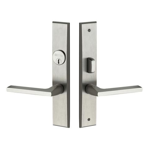 Baldwin Estate 6974 Lakeshore Entrance Set in Lifetime Satin Nickel