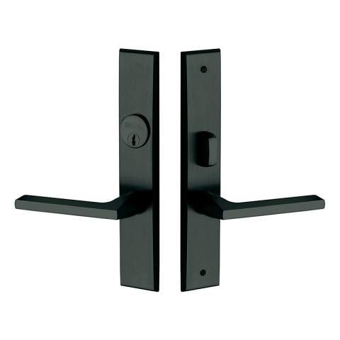 Baldwin Estate 6974 Lakeshore Entrance Set Satin Black