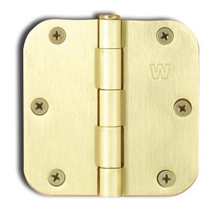 Weslock 70100 3-1/2" x 3-1/2" Hinge with 5/8" Radius Corner 