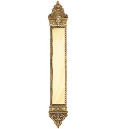 Nostalgic Warehouse Louis Push Plate Polished Brass (PB)