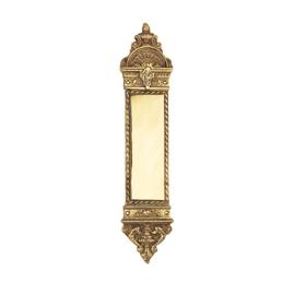 Nostalgic Warehouse Small New Orleans Push Plate Polished Brass (PB)